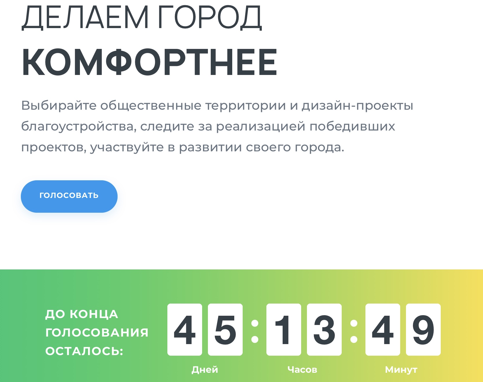 Около 500 благовещенцев проголосовали за благоустройство в первый день рейтингового голосования 