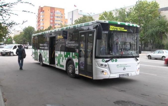 В Благовещенске новые брендированные ЛиАЗы выйдут на 11 маршрут