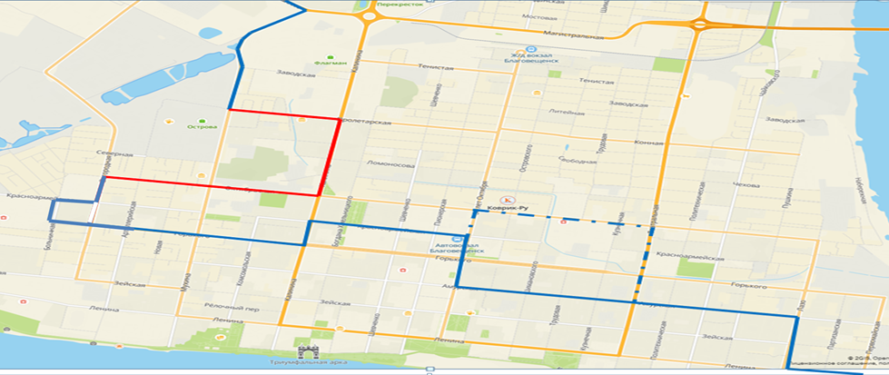 Изменилась схема движения маршрута № 36