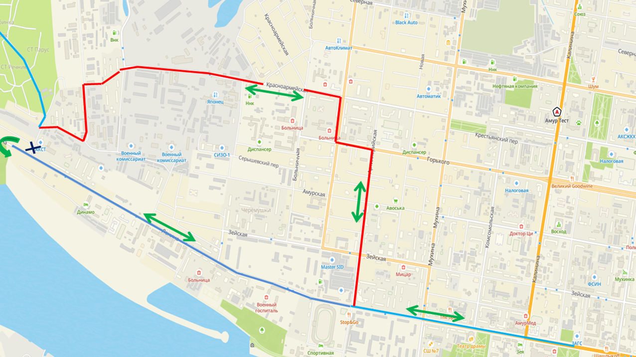 В Благовещенске временно ограничат движение по Нагорной