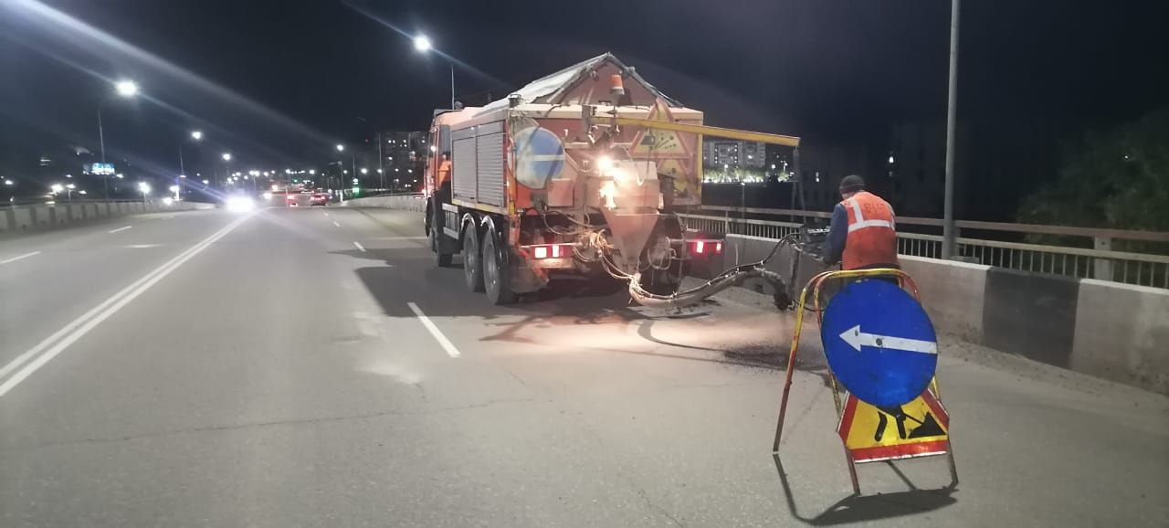 Более 8 тысячи квадратных метров асфальта отремонтировал ГСТК в Благовещенске