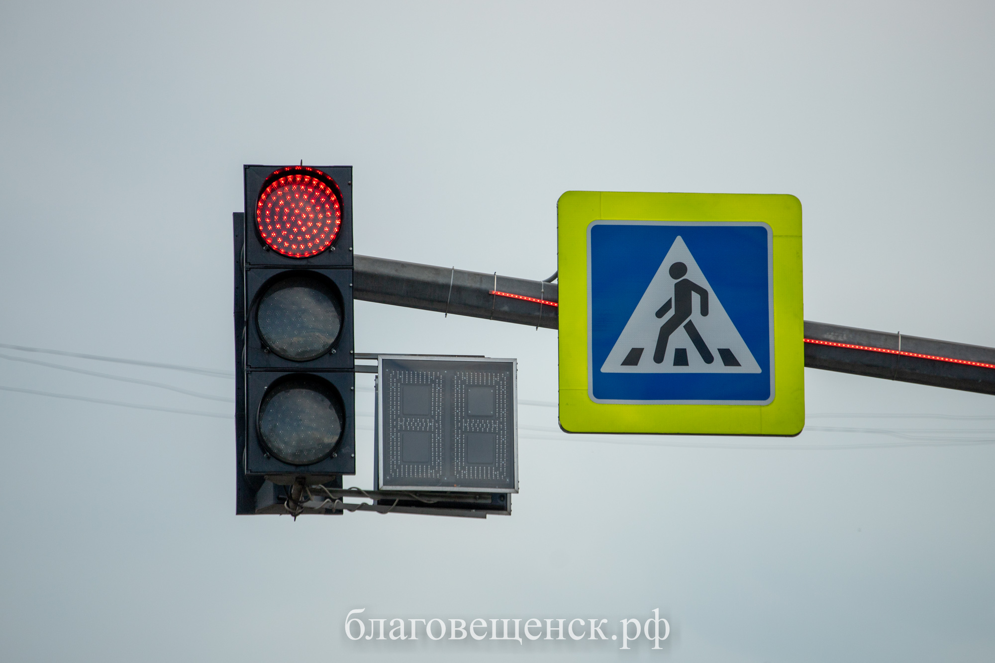 В Благовещенске не работает несколько светофоров