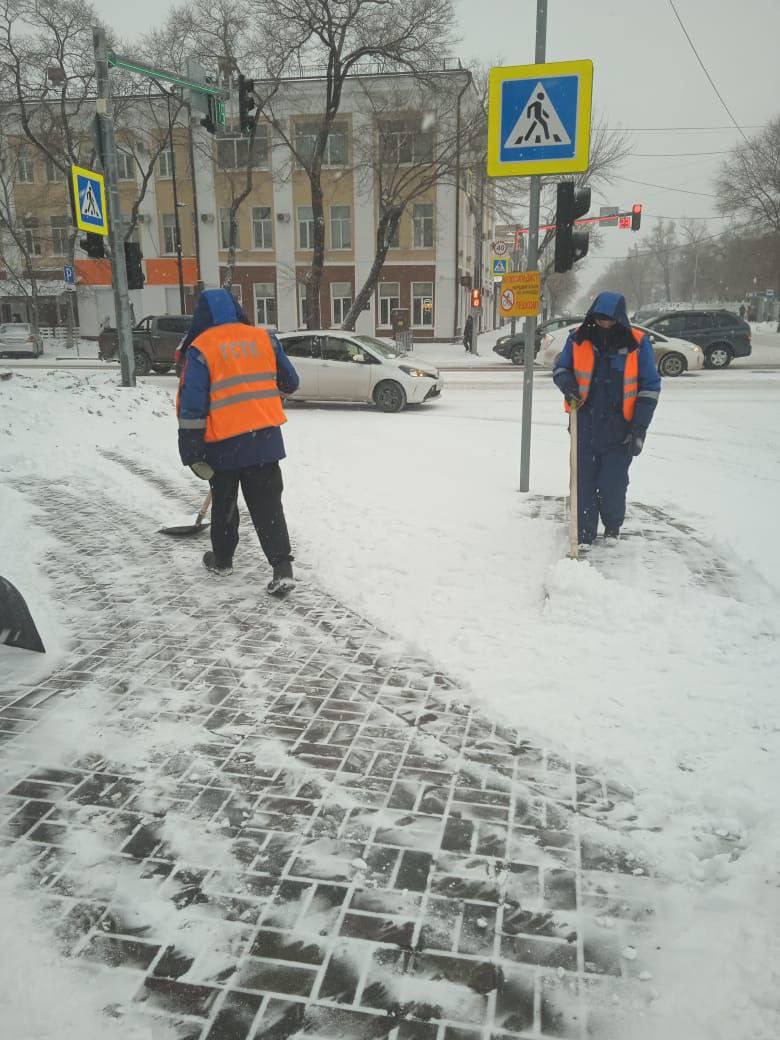 Коммунальщики перешли в усиленный режим работы из-за снегопада