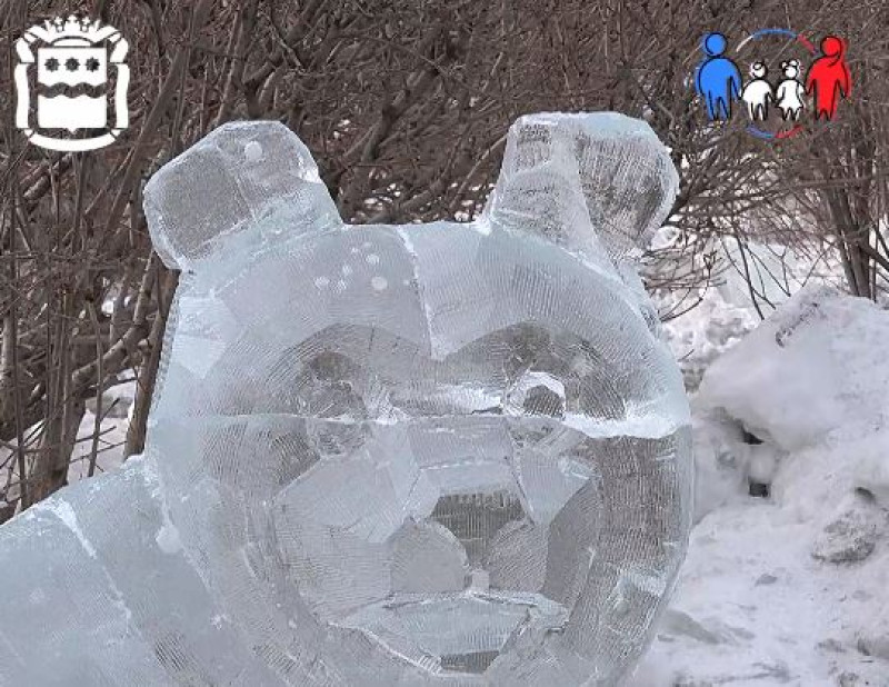 «Дружная семья», «Аист на крыше», «Рождение Симбы»: в Благовещенске провели ледовый фестиваль