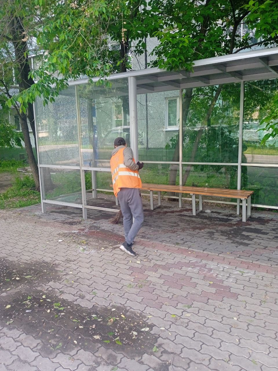 ГСТК ремонтирует остановки в Благовещенске