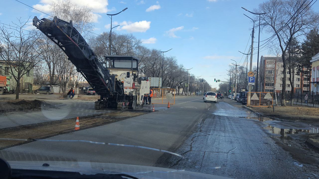 В Благовещенске стартовал ремонт улицы Ленина
