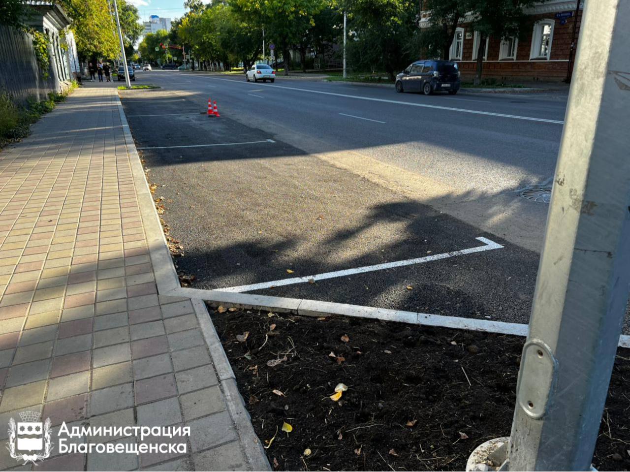 Благовещенск пополнился ещё одной общественной парковкой 