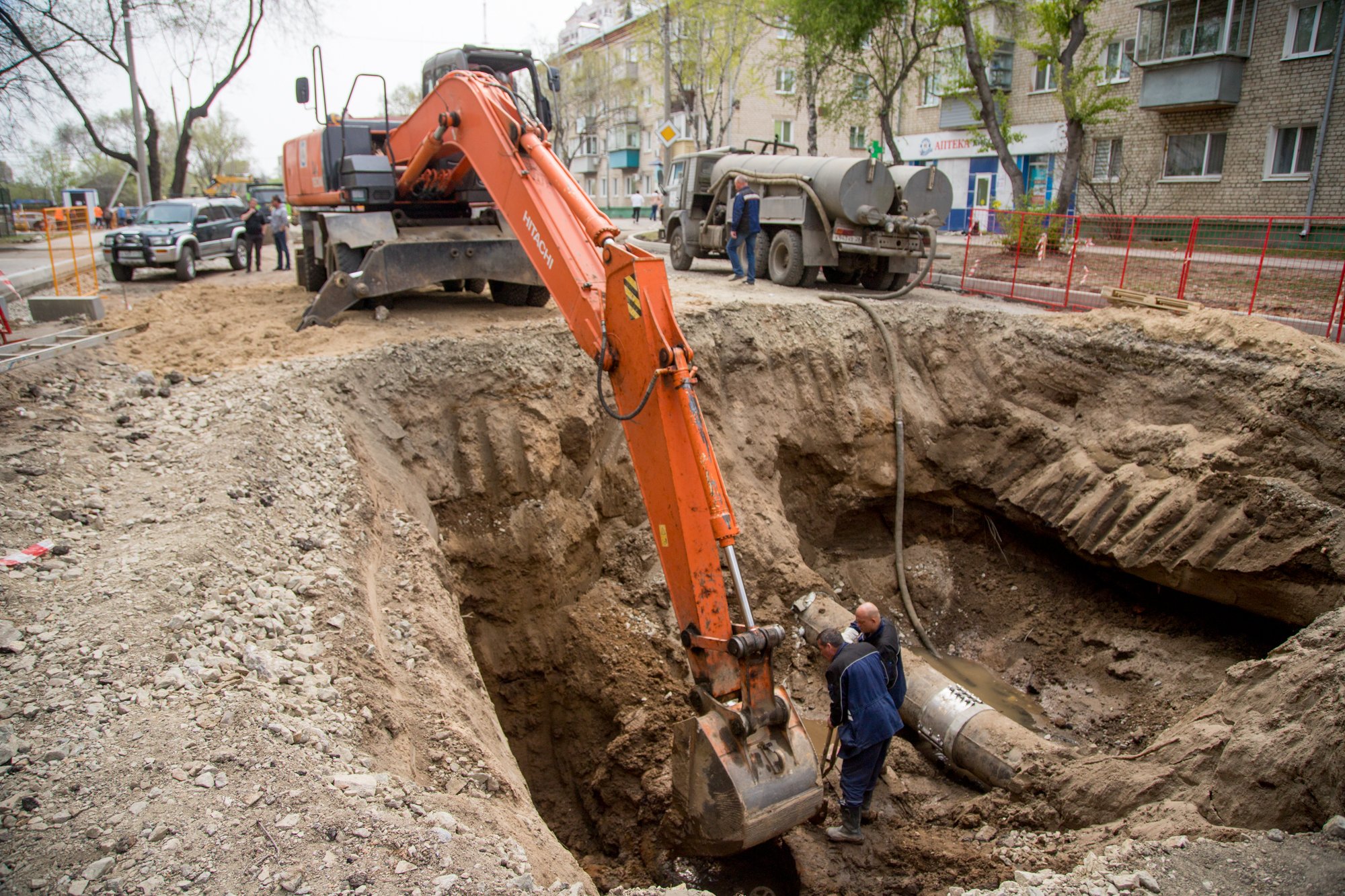 В Благовещенске на участке улицы Институтской заменят почти полкилометра теплотрассы
