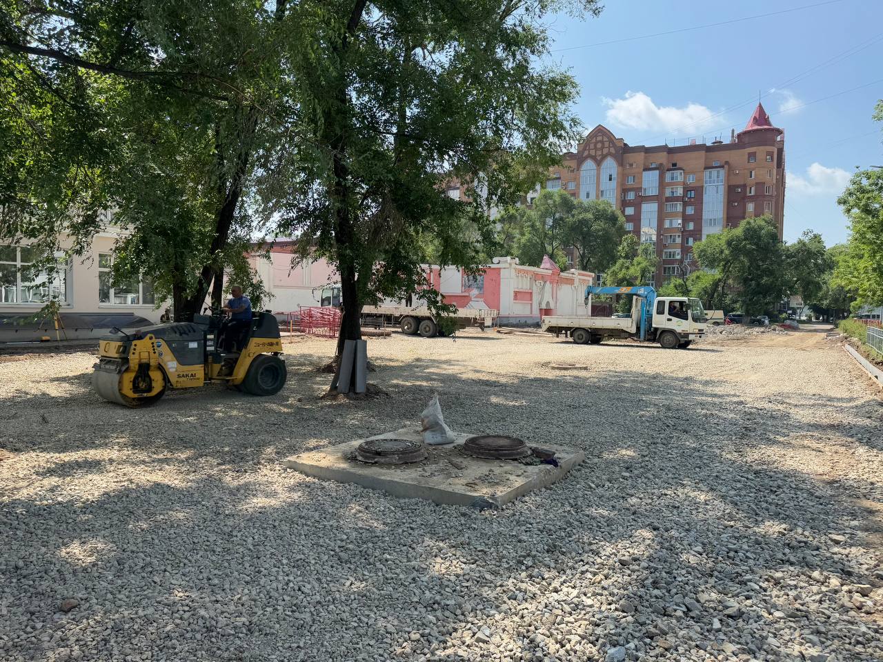 В Благовещенске стартовал ремонт ещё одной общественной территории