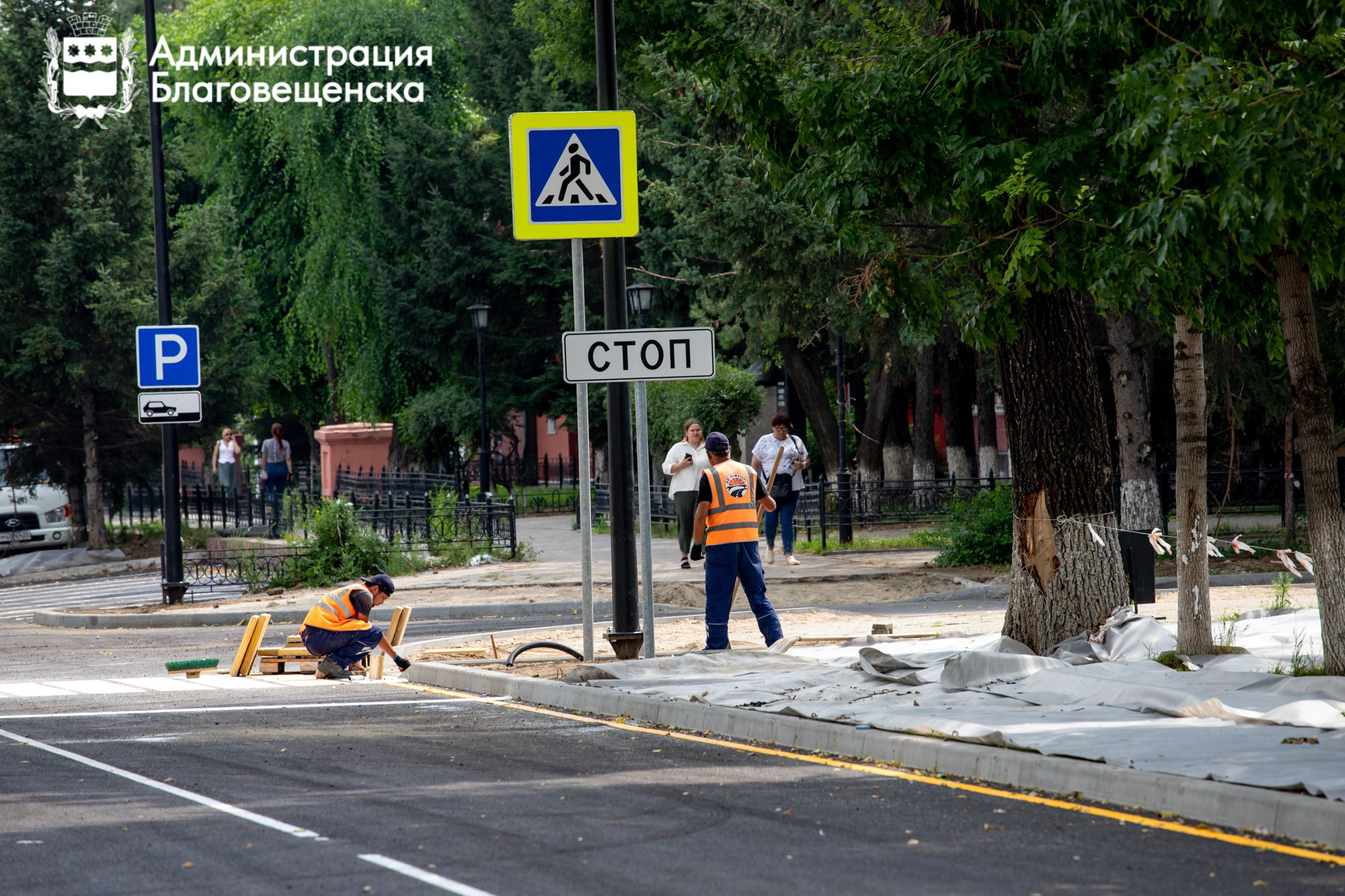 Маршрут построен: в Благовещенске обновляют пешеходную сеть