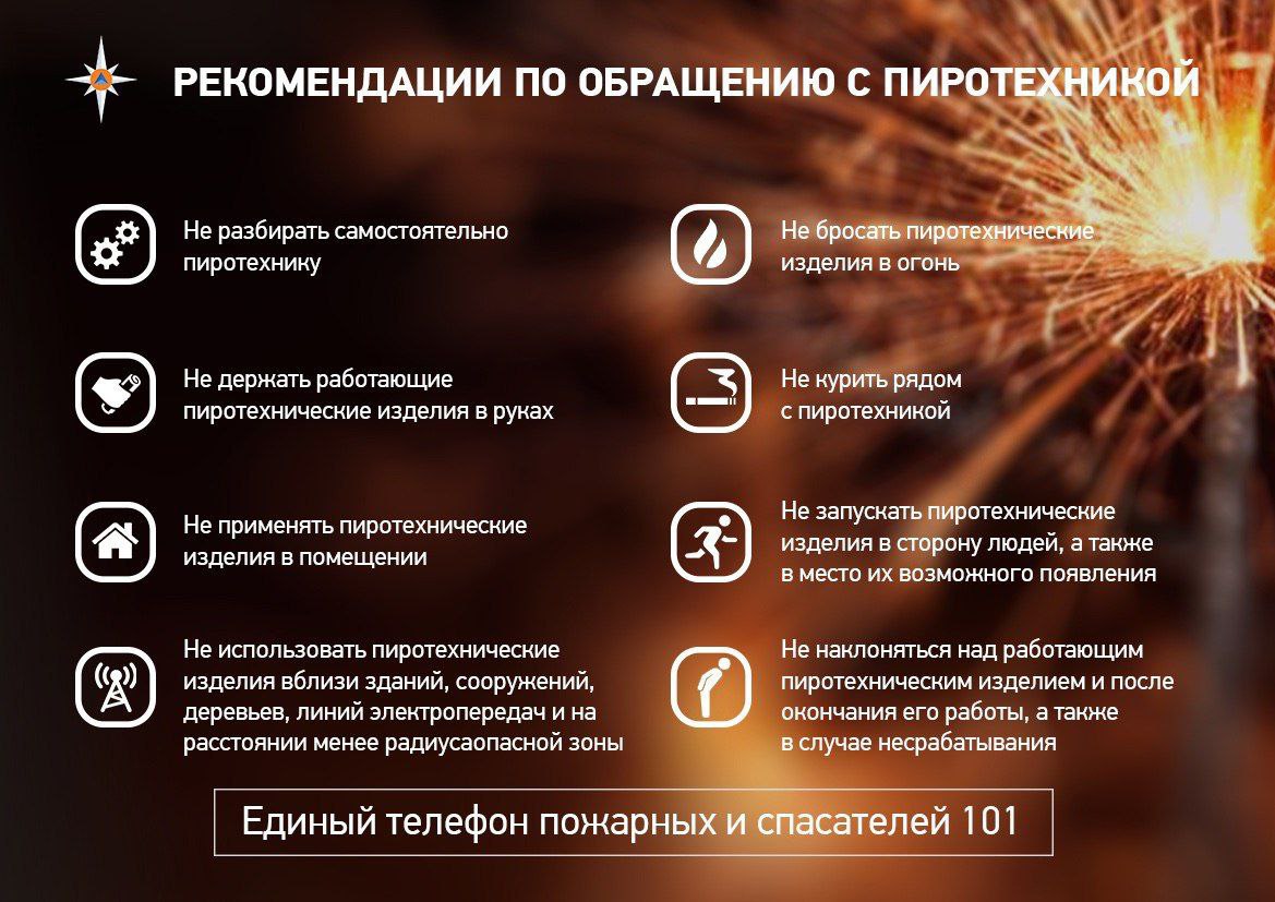 Управление по делам ГОЧС Благовещенска напоминает правила пожарной безопасности при использовании пиротехники