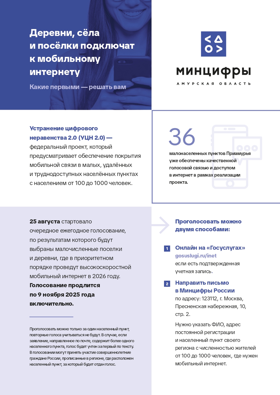 Деревни, сёла и посёлки подключат к мобильному интернету