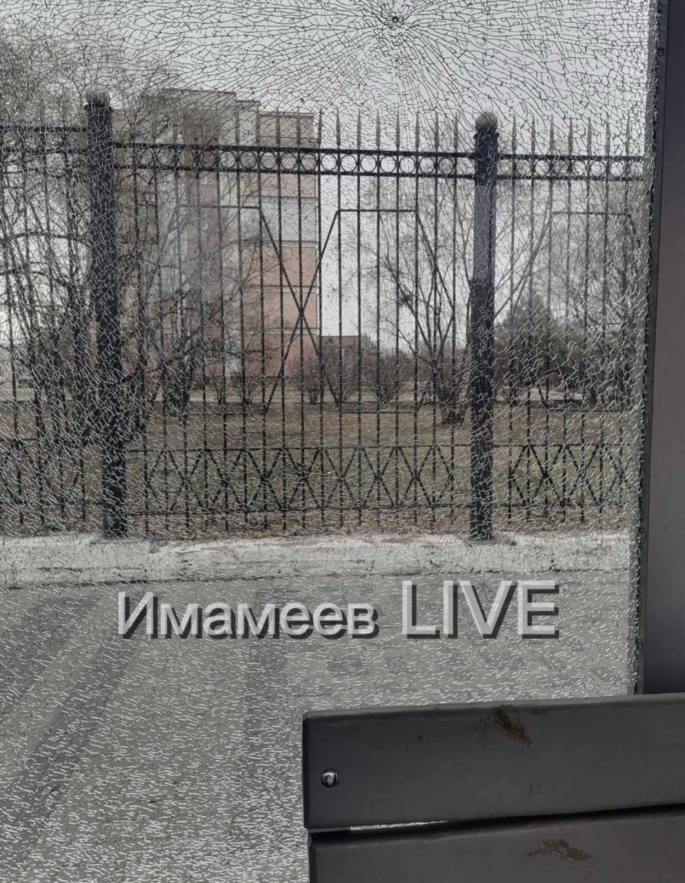 От рук вандала с оружием в Благовещенске пострадала остановка 