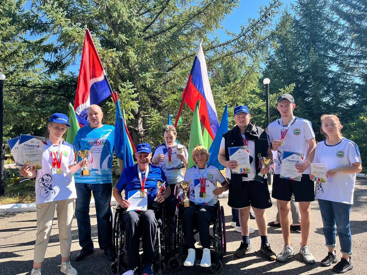 Сборная Благовещенска привезла 5 золотых медалей с областной спартакиады инвалидов 