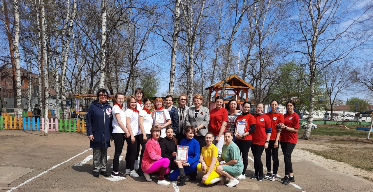 Сотрудники благовещенского детского сада укрепляют здоровье и соревнуются  