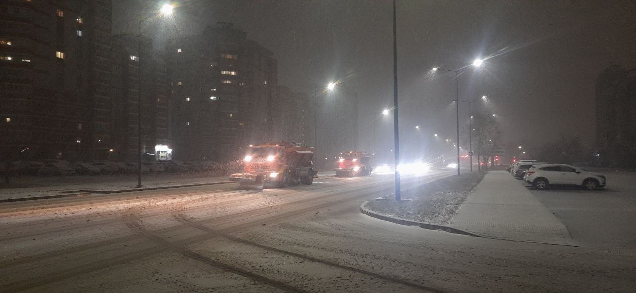 ГСТК избавляет Благовещенск от выпавшего снега