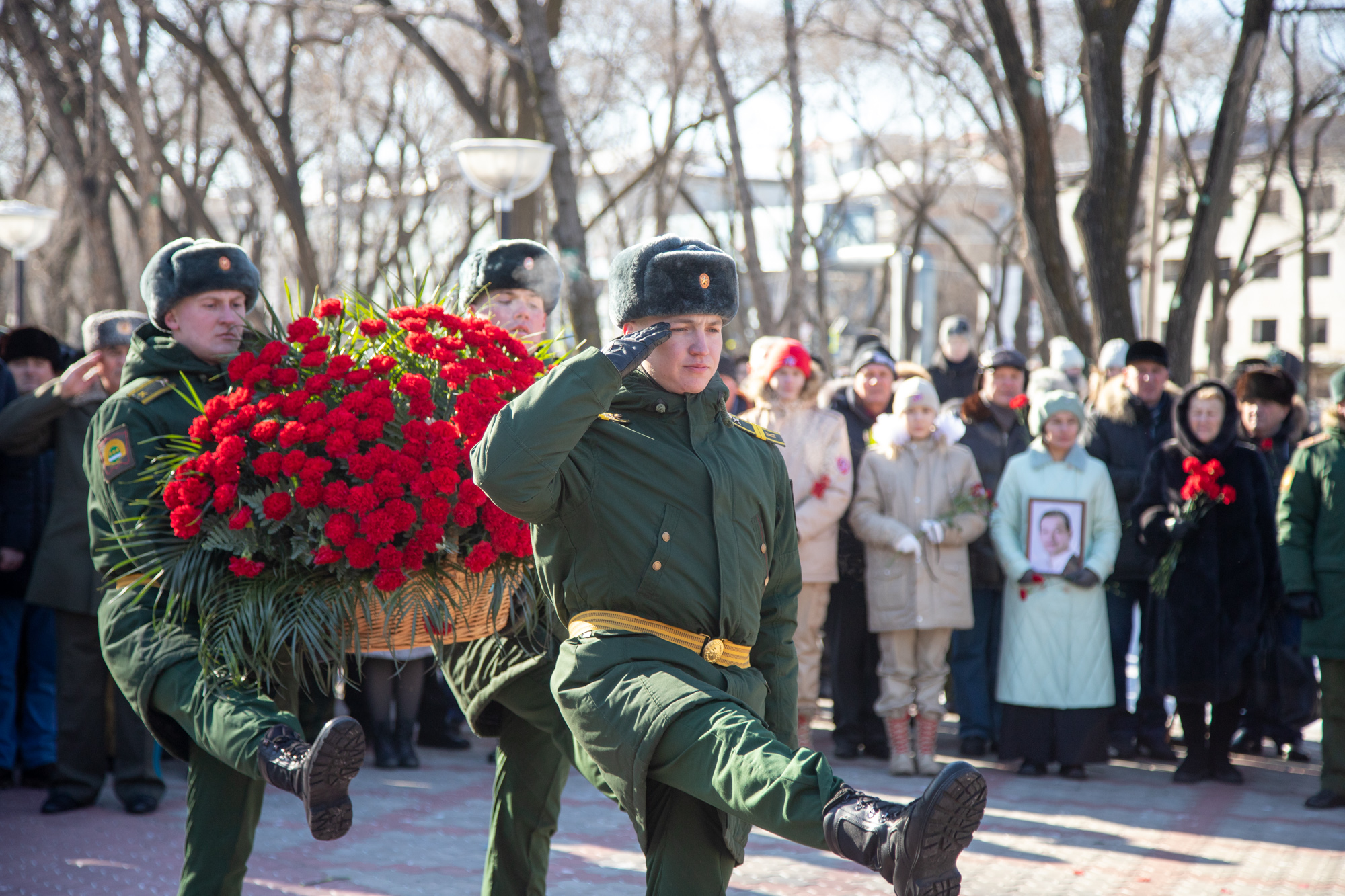 Митинг, посвященный 34-ой годовщине вывода Советских войск из Афганистана, прошел в Благовещенске