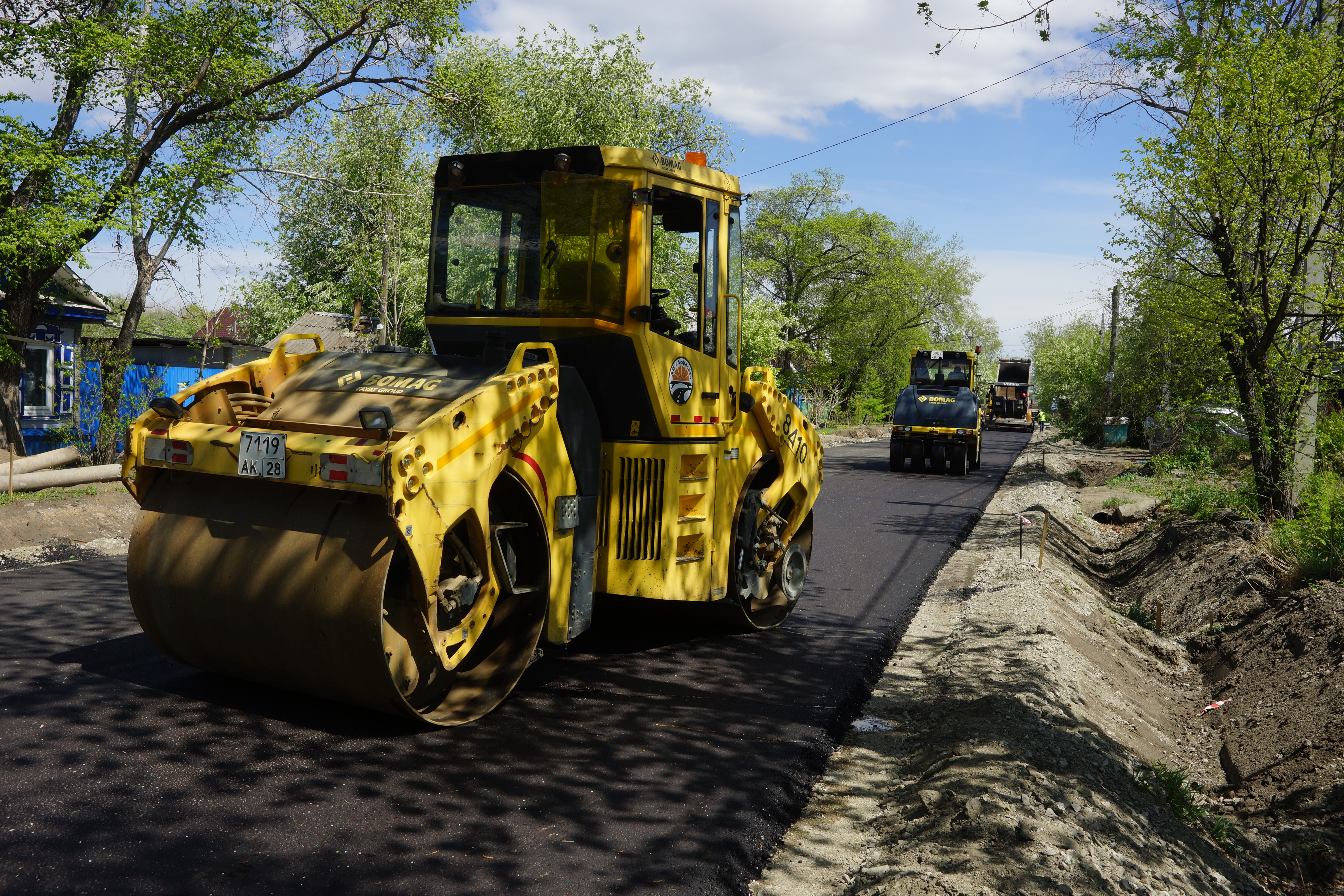 В Благовещенске на финишную прямую выходит ремонт улицы Тенистой