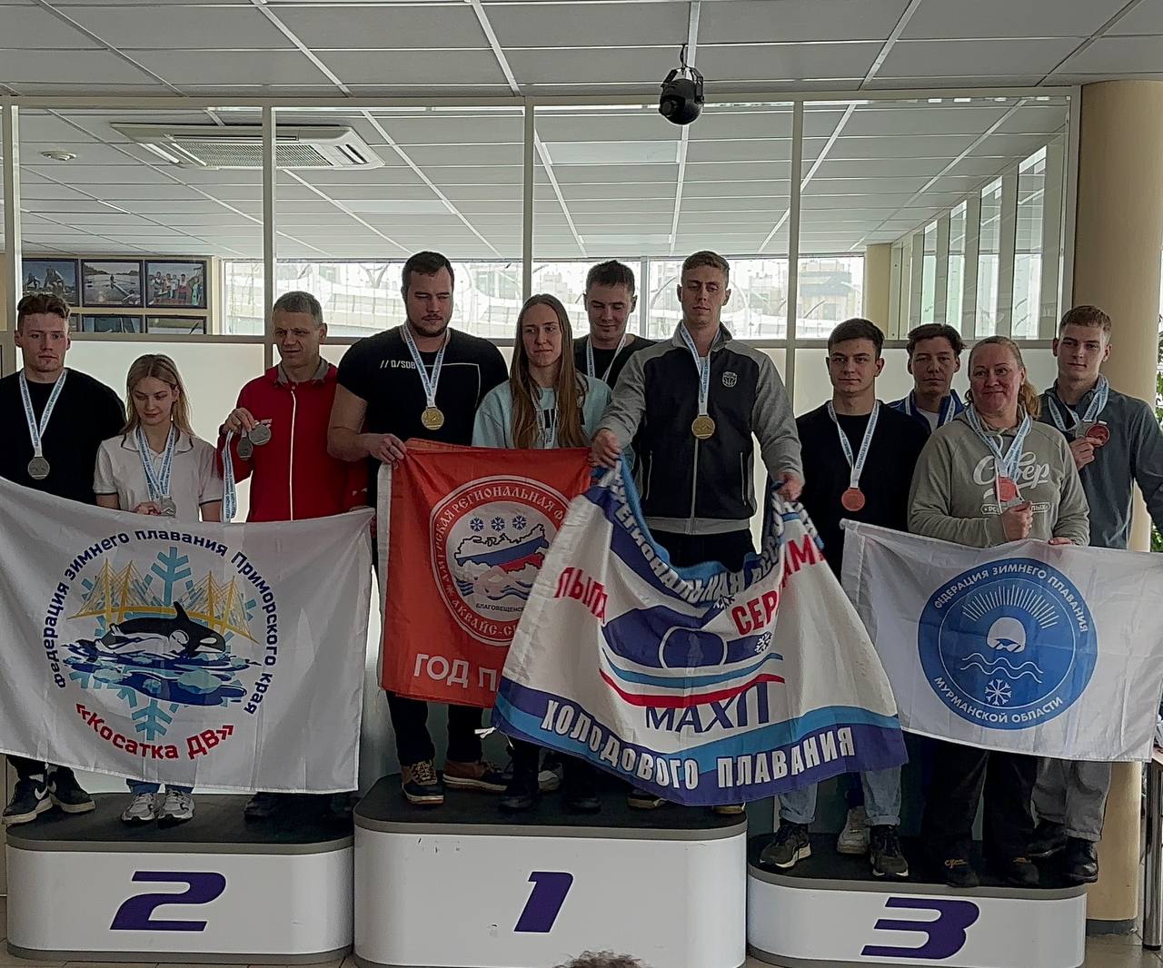 Благовещенцы – в числе победителей Всероссийских соревнованиях по зимнему плаванию «Кубок Большой Невы»