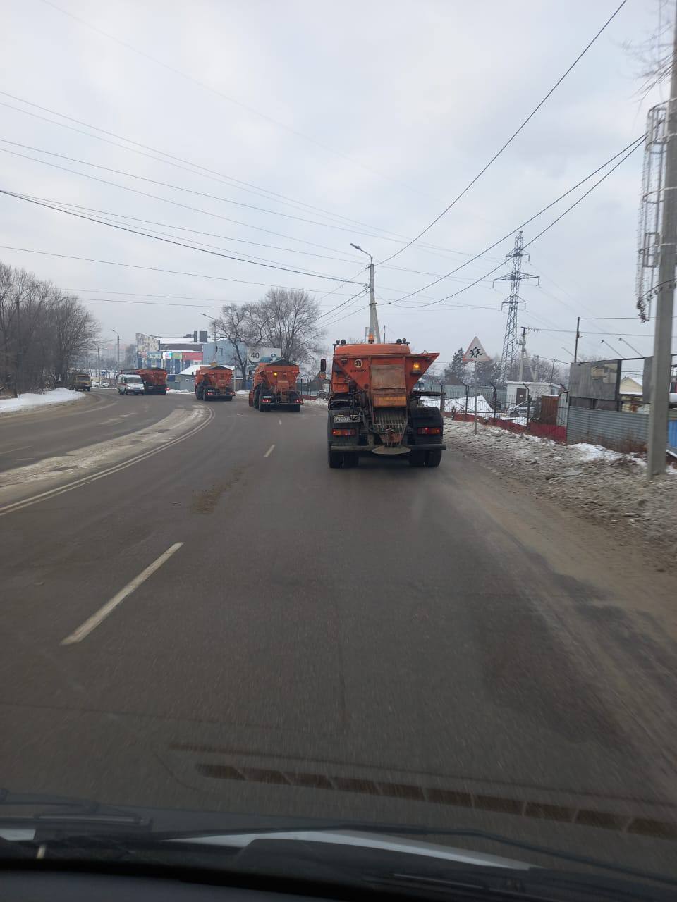 Магистральную, 50 лет Октября и Перспективную очистили от снега ГСТК