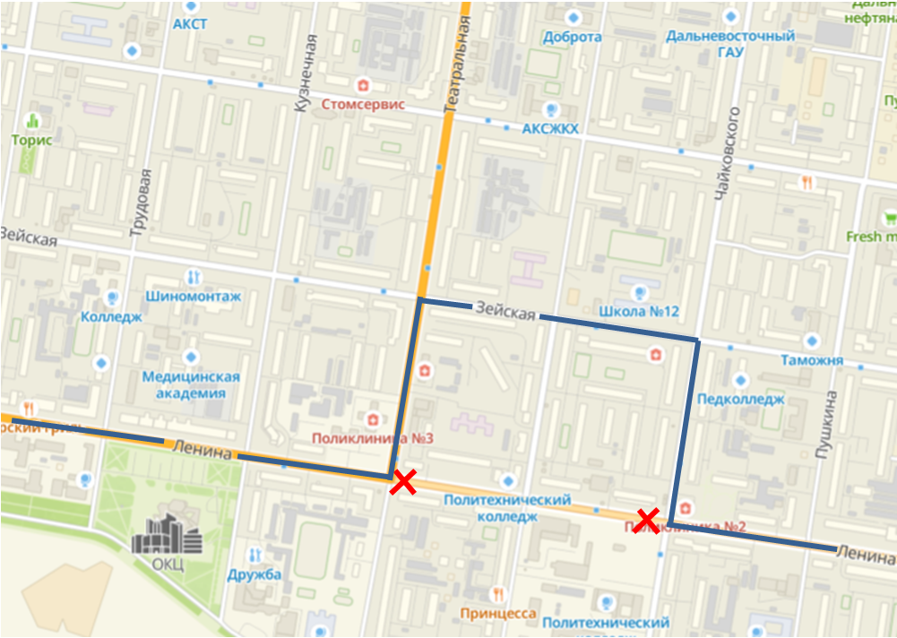 В Благовещенске отремонтируют участок Ленина в рамках нацпроекта «Безопасные качественные дороги»
