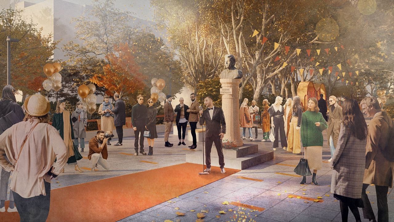 Сквер Приемыхова в Благовещенске технически готов на 25%