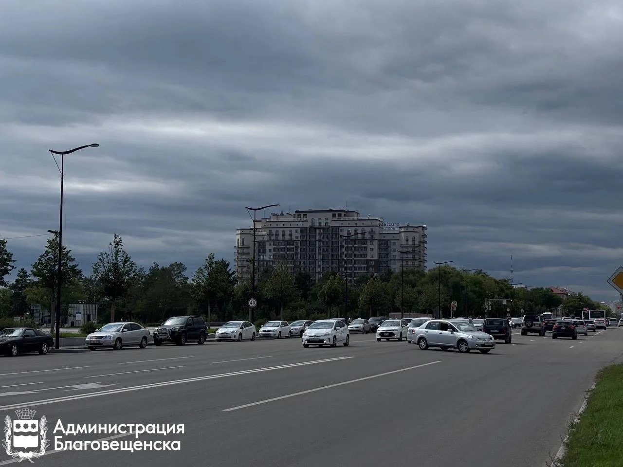 В Благовещенске ввели режим повышенной готовности. В городе ожидаются сильные осадки 