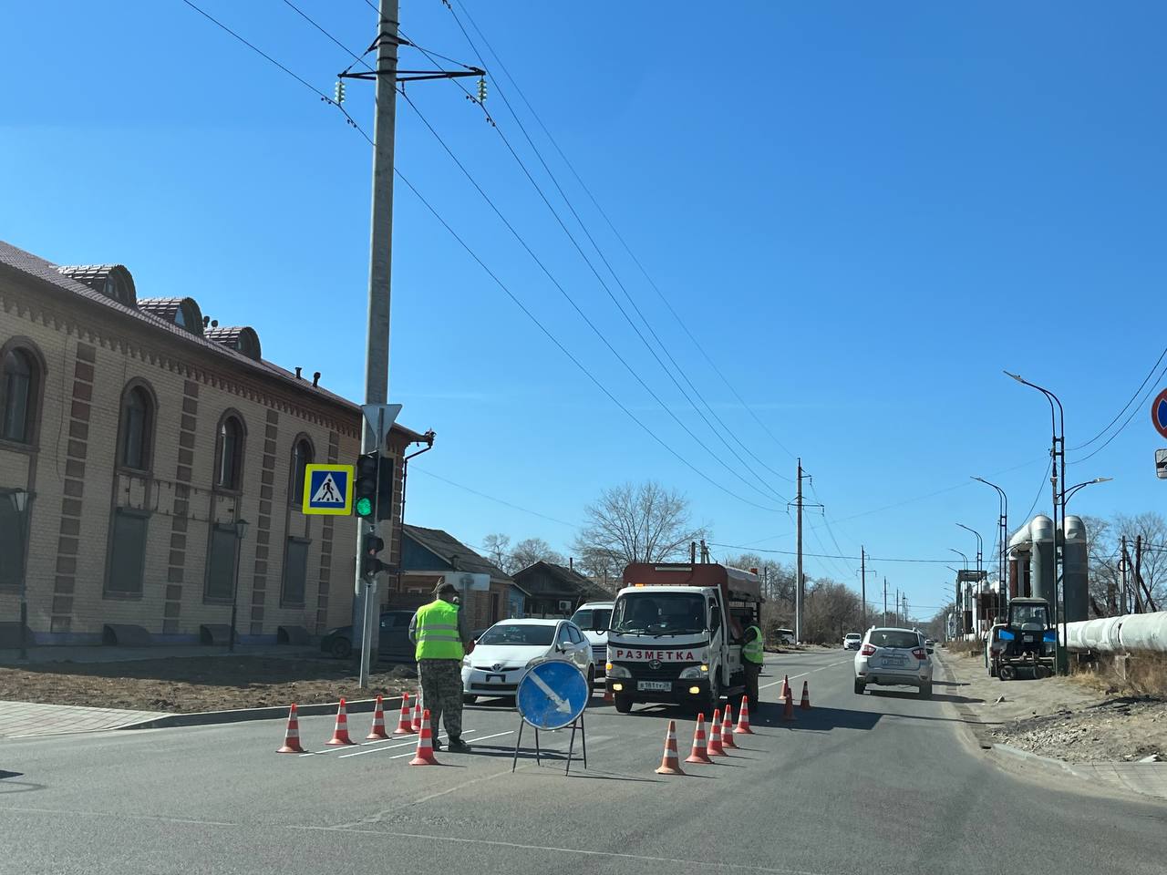 Подрядчик устраняет дефекты на отремонтированном участке улицы Мухина в Благовещенске