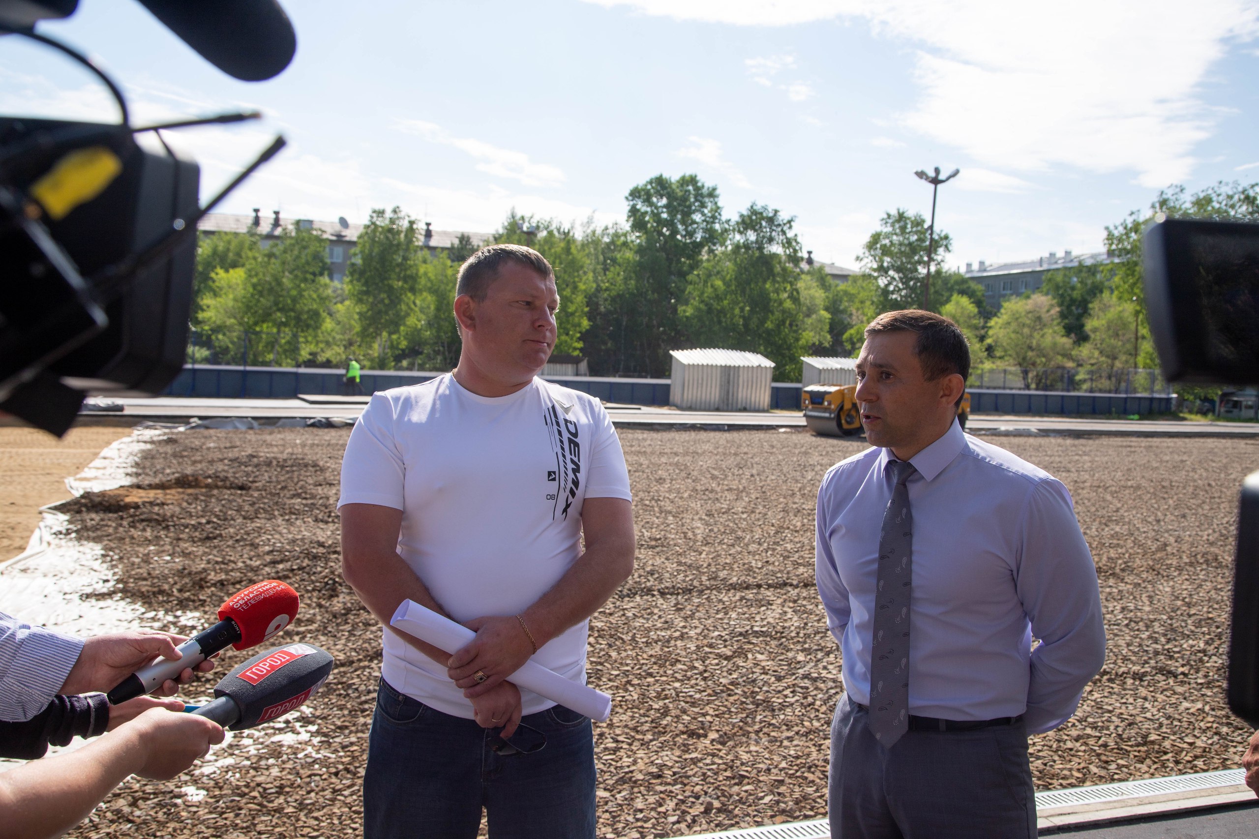 В Моховой Пади Благовещенска строят «умную» спортплощадку