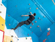 В школе № 15 прошли соревнования по скалолазанию