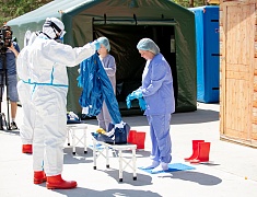 Командно-штабные учения по ликвидации условного очага особо опасного заболевания животных