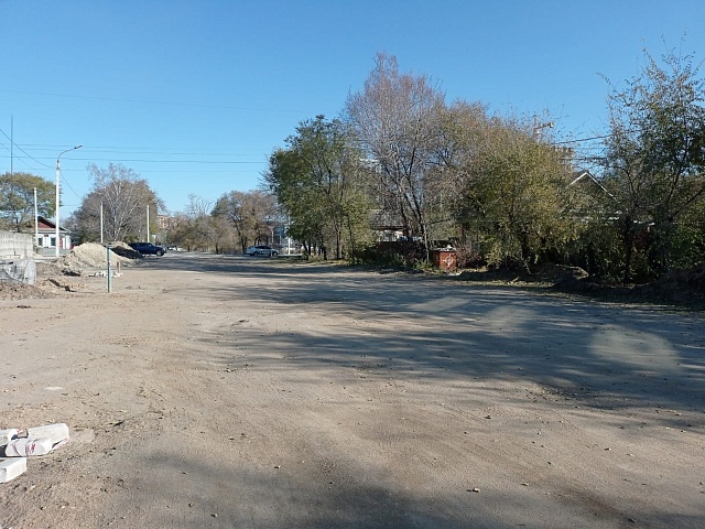 На улице Политехнической в районе ДальГАУ в Благовещенске оборудуют ливневку и обновят асфальт 