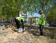 В Моховой Пади строят «умную» спортивную площадку 