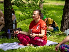В Городском парке прошел фестиваль йоги