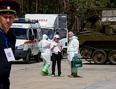 Командно-штабные учения по ликвидации условного очага особо опасного заболевания животных