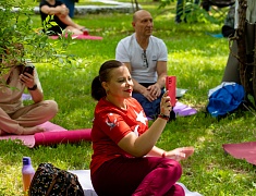В Городском парке прошел фестиваль йоги