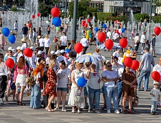 Парад семей прошел на набережной Благовещенска