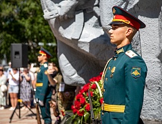 В Благовещенске открыли временный мемориал памяти участников локальных войн и конфликтов