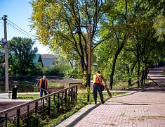 Выездное совещание мэра по содержанию общественной территории в селе Плодопитомник