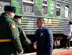 Благовещенск встретил агитпоезд «Сила в правде»