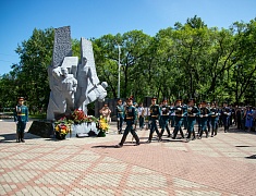 В Благовещенске открыли временный мемориал памяти участников локальных войн и конфликтов