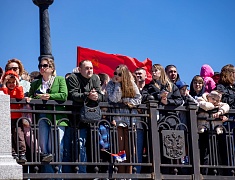 Торжественное прохождение войск Благовещенского гарнизона