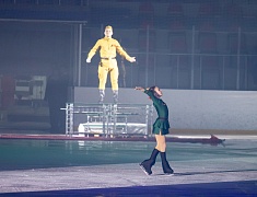 Юные благовещенские фигуристы представили программу «Помним сердцем», посвященную Дню Победы