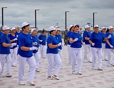 Торжественное открытие набережной реки Зея