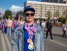 Парад семей и трудовых династий в честь празднования дня рождения Благовещенска