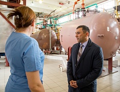 Мэр Олег Имамеев посетил производственный комплекс "Аметис"