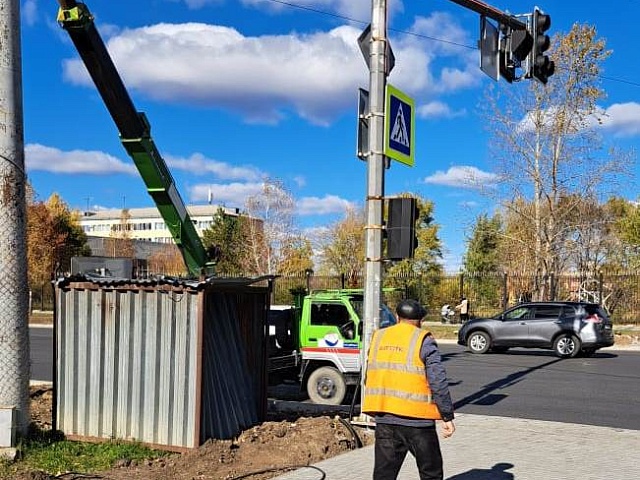В Благовещенске ГТСК перенесет пешеходные светофоры на Игнатьевском шоссе 