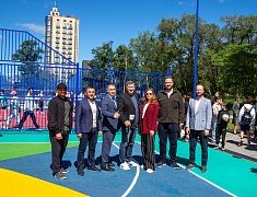 Лесную спортплощадку открыли в Благовещенске