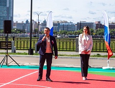Лесную спортплощадку открыли в Благовещенске