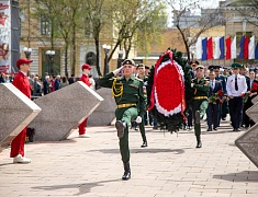 Церемония возложения цветов, посвященная 79-летию Победы в Великой Отечественной войне